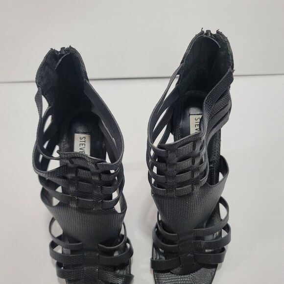 Steve Madden Women 5.5M Stiletto Heel Black Mobwife Whimsigoth‎ Officesiren Y2K - Picture 2 of 11